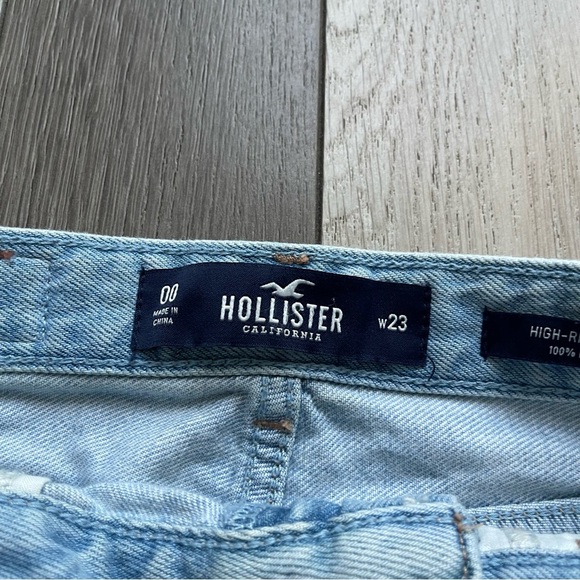 Denim Distressed Mini Skirt - Picture 3 of 5